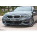 Накладка сплиттер на передний бампер на BMW 3 G20 / G21 M-Pack